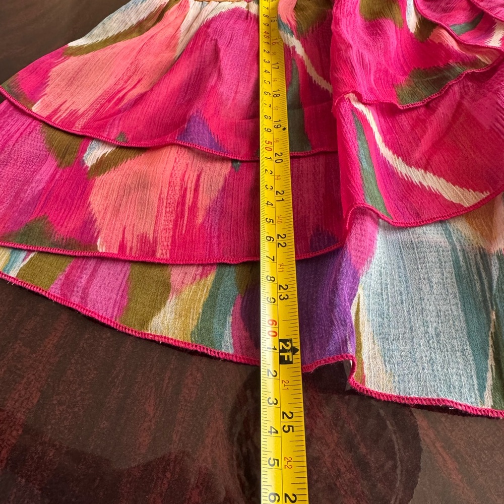 Colorful Ruffled Women's Blouse - Picture 12 of 16